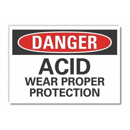 LYLE LCU4-0494-ED_14x10 DANGER SIGN 14 W 10 H 0.004 THICKNESS