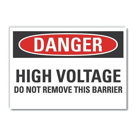 LYLE LCU4-0576-ED_14x10 DANGER SIGN 14 W 10 H 0.004 THICKNESS