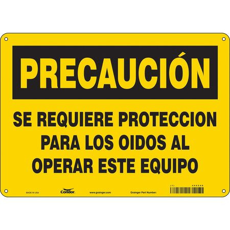CONDOR USA INC 466C08 SAFETY SIGN 14 W 10 H 0.032 THICKNESS