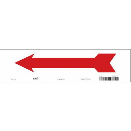 CONDOR USA INC 473A19 SAFETY SIGN 14 W 3-1/2 H 0.004 THICK