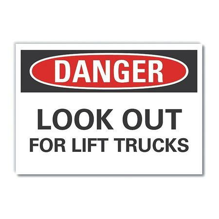 LYLE LCU4-0476-ED_14x10 DANGER SIGN 14 W 10 H 0.004 THICKNESS