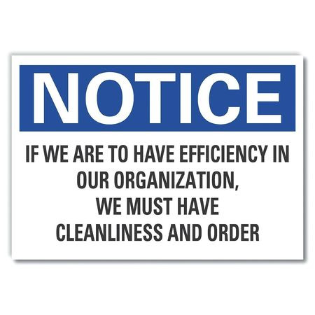 LYLE LCU5-0299-ED_14x10 NOTICE SIGN 14 W 10 H 0.004 THICKNESS