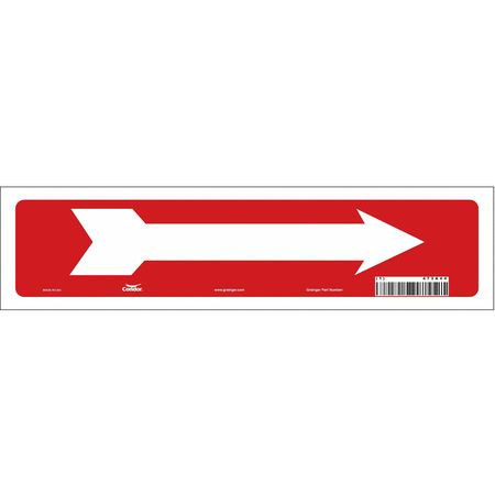 CONDOR USA INC 473A44 SAFETY SIGN 14 W 3-1/2 H 0.004 THICK