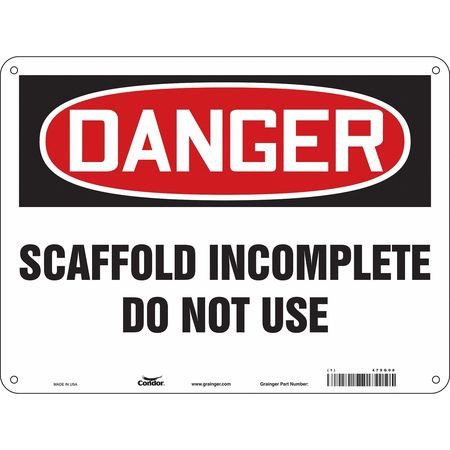 CONDOR USA INC 479G08 SAFETY SIGN 24 W 18 H 0.055 THICKNESS