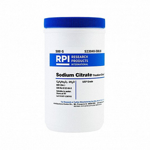 RPI S23040-500.0 SODIUMCITRATE TRISODIUMSALT DIHYDRATE