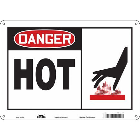 CONDOR USA INC 474Z07 DANGER SIGN 14 W X 10 H 0.032 THICK