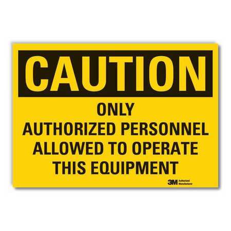 LYLE LCU3-0453-ED_14x10 CAUTION SIGN 14 W 10 H 0.004 THICKNESS