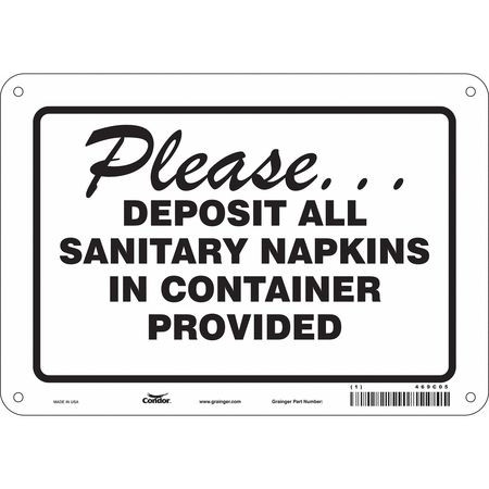 CONDOR USA INC 469C05 SAFETY SIGN 10 7 0.032 THICKNESS