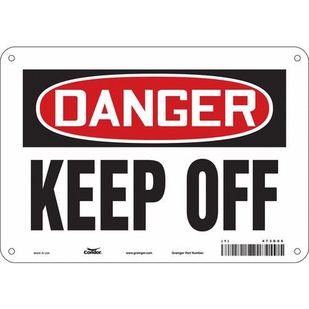 CONDOR USA INC 473G06 SAFETY SIGN 10 W 7 H 0.055 THICKNESS