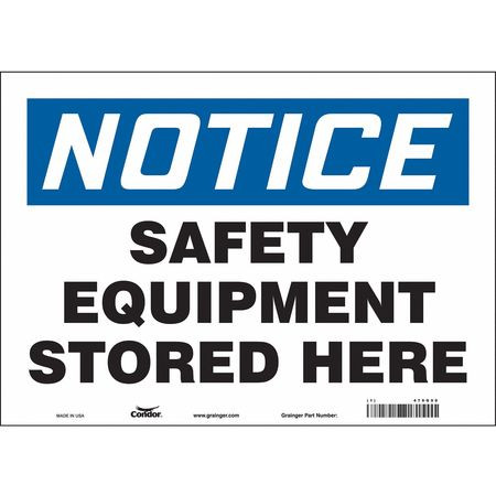 CONDOR USA INC 479G90 SAFETY SIGN 14 W 10 H 0.004 THICKNESS