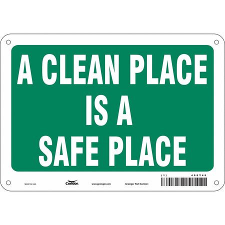 CONDOR USA INC 468Y46 SAFETY SIGN 10 7 0.032 THICKNESS