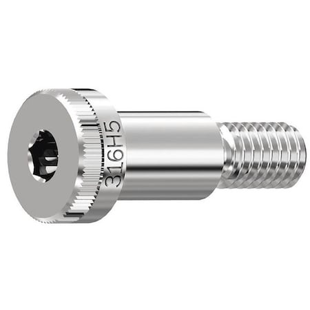 GRAINGER GLOBAL SOURCING STR61631C04 SHOULDER SCREW,KNURLED,SHOULDER 1/4" L