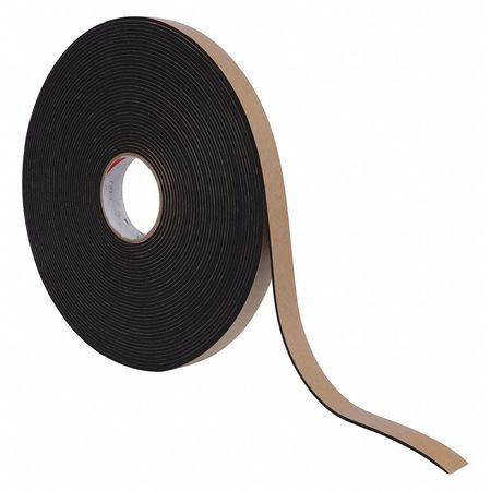 GRAINGER GLOBAL SOURCING P8137ULRL01.00XOH FOAM STRIP 25 FT L 1 W 3/8 BLACK