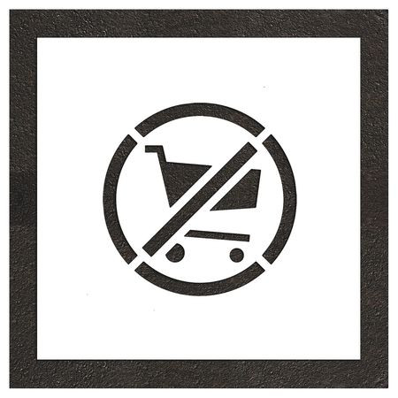 RAE STL-116-51237 PAVEMENT STENCIL 20 H 20 W 0.063 THICK