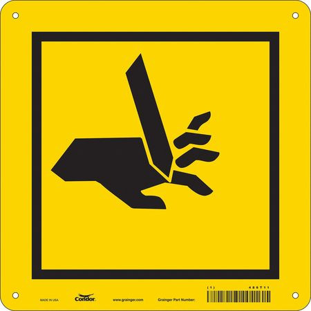 CONDOR USA INC 486T11 SAFETY SIGN 10 W 10 H 0.055 THICKNESS