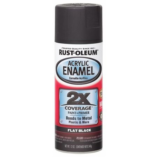 RUST-OLEUM 271918 PAINT SPRY ACRYLIC FLAT BLACK 
