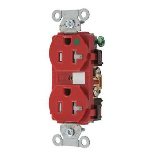 BRYANT 8300HBREDTR RECEPTACLE RED 125VAC TAMPER RESISTANT