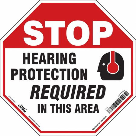 CONDOR USA INC 466G69 SAFETY SIGN 18 W 18 H 0.004 THICKNESS