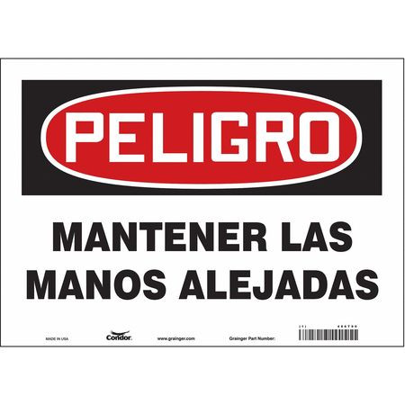 CONDOR USA INC 486T90 SAFETY SIGN 14 W 10 H 0.004 THICKNESS