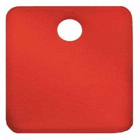 GRAINGER GLOBAL SOURCING 43156-25 TAG ANODIZED AL RED 1-1/2 HX1-1/2 W PK25
