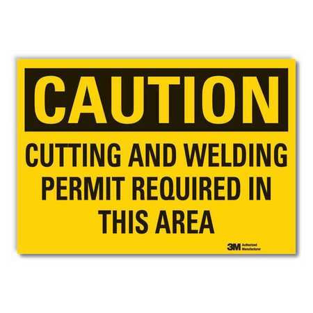 LYLE LCU3-0408-ED_14x10 CAUTION SIGN 14 W 10 H 0.004 THICKNESS
