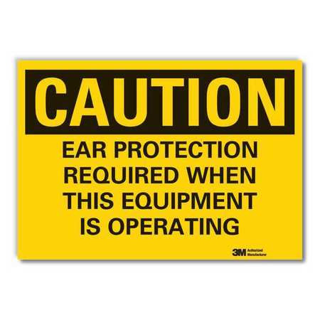 LYLE LCU3-0443-ED_14x10 CAUTION SIGN 14 W 10 H 0.004 THICKNESS