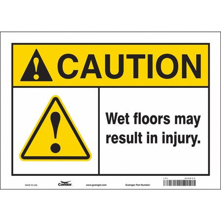 CONDOR USA INC 469P33 SAFETY SIGN,10 IN X 14 IN,VINYL