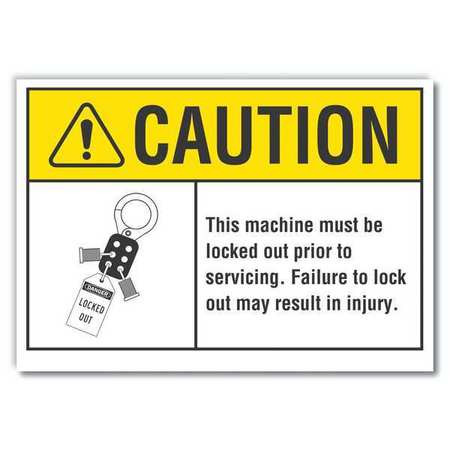 LYLE LCU3-0101-ED_14x10 CAUTION SIGN 14 W 10 H 0.004 THICKNESS
