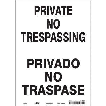 CONDOR USA INC 473J93 SAFETY SIGN,14 IN X 10 IN,VINYL