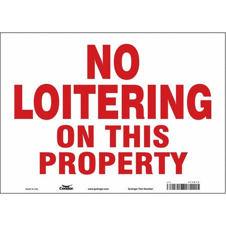 CONDOR USA INC 473H16 SAFETY SIGN 14 W 10 H 0.004 THICKNESS