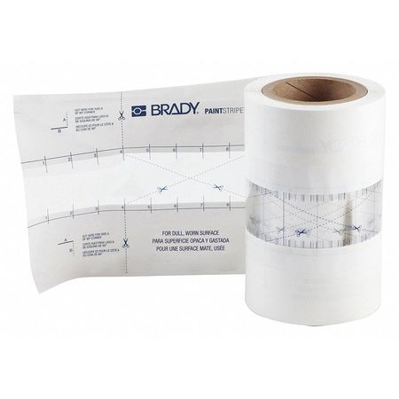 BRADY SPC ABSORBENTS 148813 FLOOR STENCIL,POLYESTER,4" OVERALL H