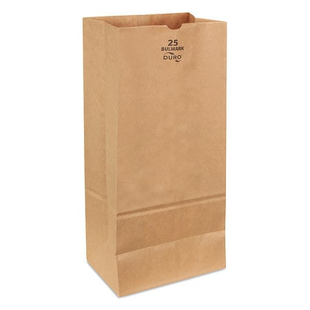DURO BAG MFG CO 71025 GROCERY BAG BRN 18 L 8-1/4 W PK400