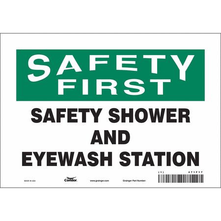 CONDOR USA INC 471F17 SAFETY SIGN 10 W X 7 H 0.004 THICK