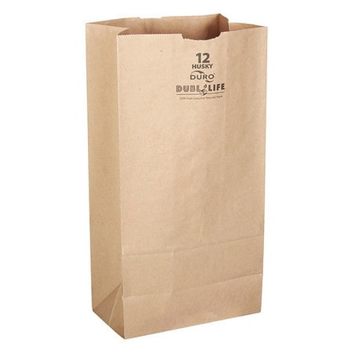 DURO BAG MFG CO 70212 GROCERY BAG BRN 13-3/4 L 7-1/16 W PK400
