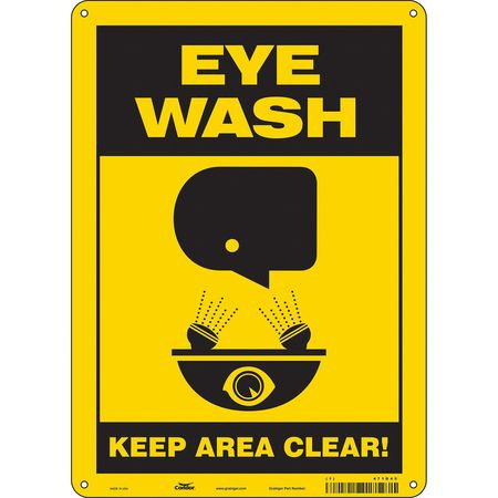 CONDOR USA INC 471D45 SAFETY SIGN 10 W X 14 H 0.055 THICK