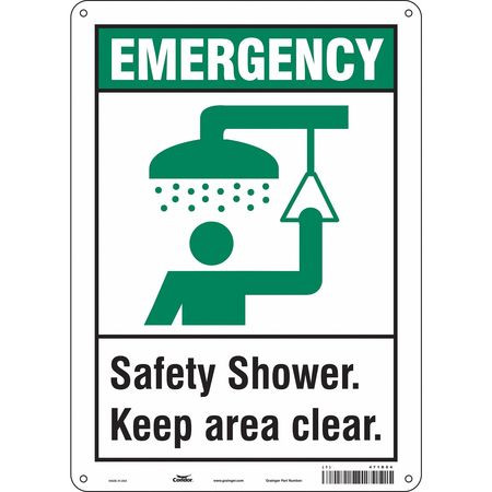 CONDOR USA INC 471D04 SAFETY SIGN 10 W X 14 H 0.055 THICK