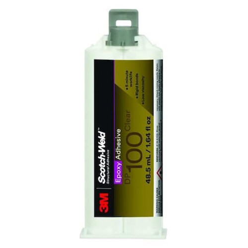 SCOTCH-WELD 100 EPOXY ADHESIVE,DUAL-CARTRIDGE,1.64 OZ.
