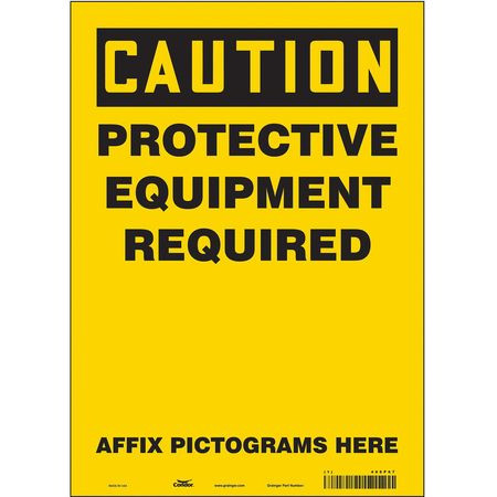 CONDOR USA INC 466P67 SAFETY SIGN 14 H 10 W VINYL