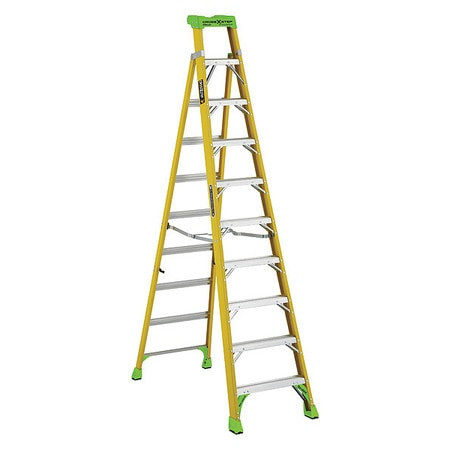 LOUISVILLE LADDER FXS1410HD 9 STEPS, 10' HIGH, TYPE IAA RATING, FIBE