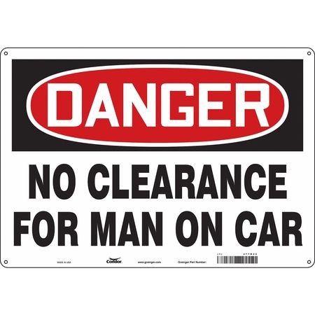 CONDOR USA INC 477M60 TRAFFIC SIGN 20 W 14 H 0.055 THICKNESS