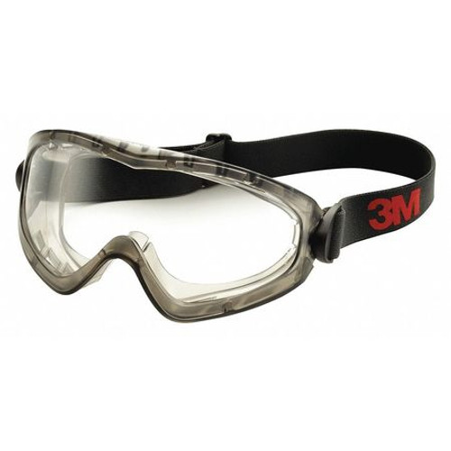 3M GG2891-SGAF GOGGLES CLEAR LENS GRAY FRAME PC LENS