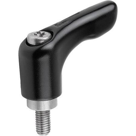 KIPP K0123.92A21X20 ADJUSTABLE HANDLE 1/4 -20 ZINC