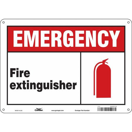 CONDOR USA INC 469V79 SAFETY SIGN 14 W 10 H 0.010 THICKNESS