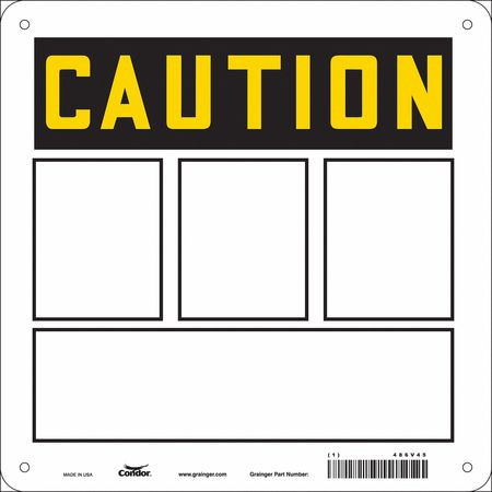 CONDOR USA INC 486V45 SAFETY SIGN 10 W 10 H 0.055 THICKNESS