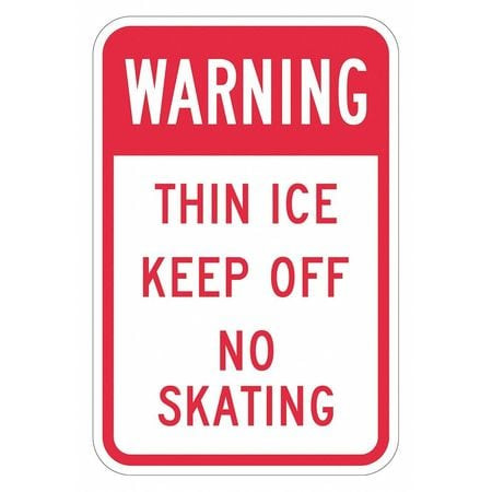 LYLE T1-1443-DG_12x18 RFLCTV ACCDNT PREVENT WARN SIGN,18X12IN