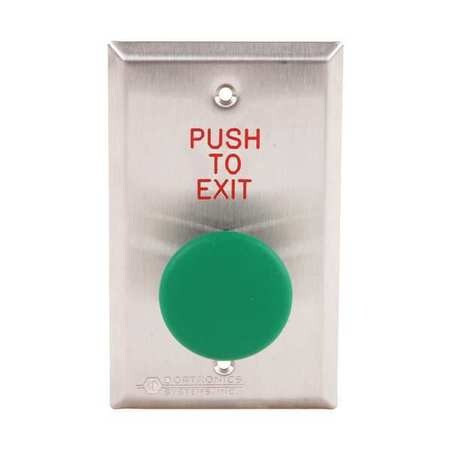 DORTRONICS 5211-MP23DA/GXE1 5210 SERIES EXIT PUSH BUTTON, 1-9/16" DI