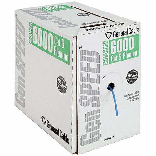 GENSPEED 7131900 DATA CABLE CAT 6 23 AWG 1000FT BLUE