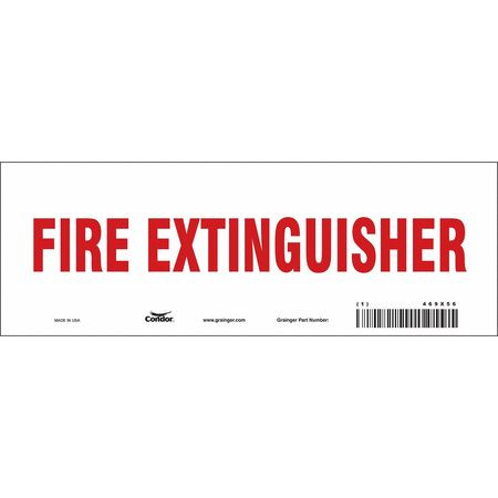 CONDOR USA INC 469X56 SAFETY SIGN 10 W 3-1/2 H 0.004 THICK