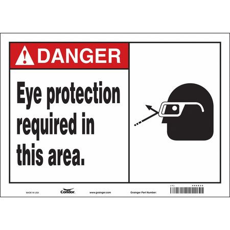 CONDOR USA INC 466X29 SAFETY SIGN 14 W 10 H 0.004 THICKNESS