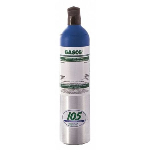 GASCO 105ES-62A-5.0 CALIBRATION GAS CYLINDER CAPACITY 105L GASCO 105ES-62A-5.0 CALIBRATION GAS CYLINDER CAPACITY 105L